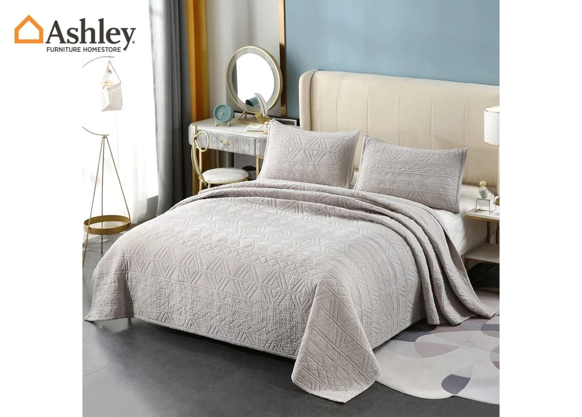COVERLET KING SIZE BEDDING SET OF 3 MADE FROM FABRIC