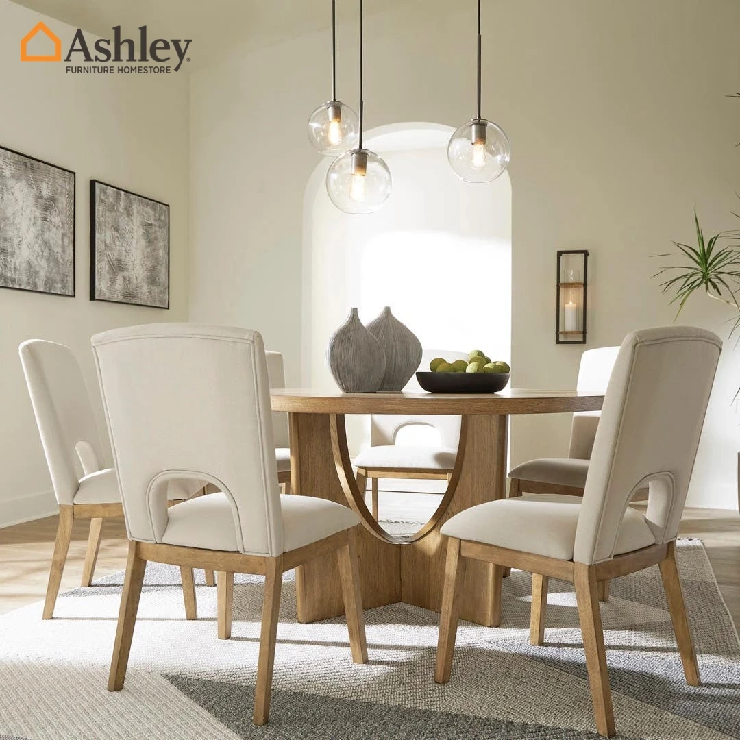 طقم طاولة طعام 6 كراسي داكمور لون بني