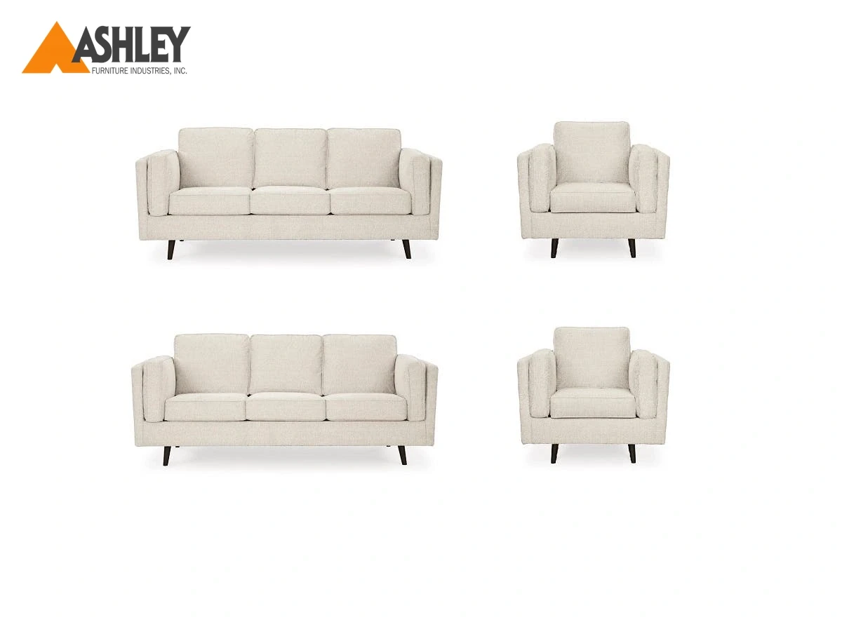 طقم كنب بيج مايمز 4 قطع بمزيج من الطراز الكلاسيكي والحديث مع تنجيد مزرر وأرجل مفلطحة – ميداس السعودية