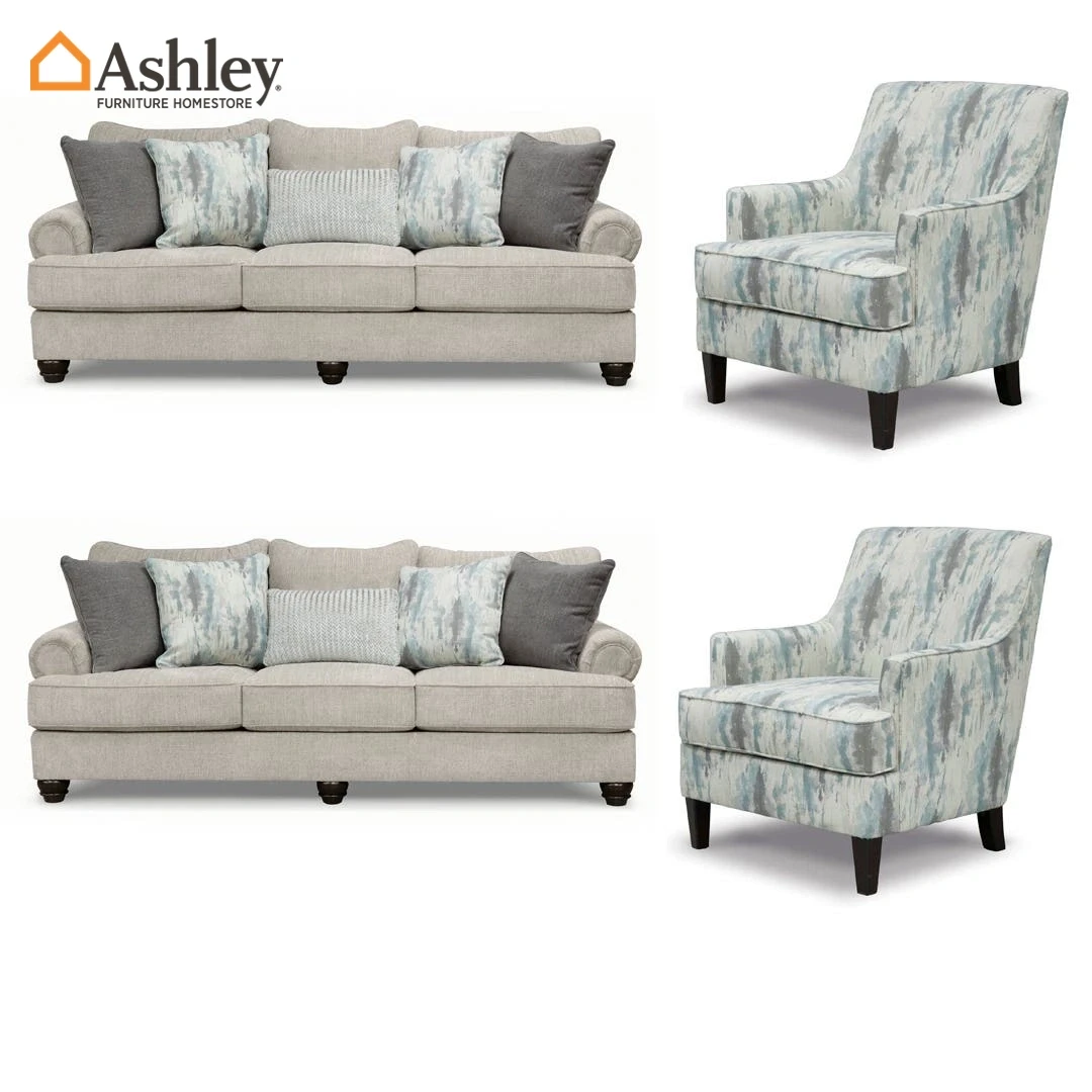 AKINLANE SOFA SET 4 PCS MADE FROM FABRIC