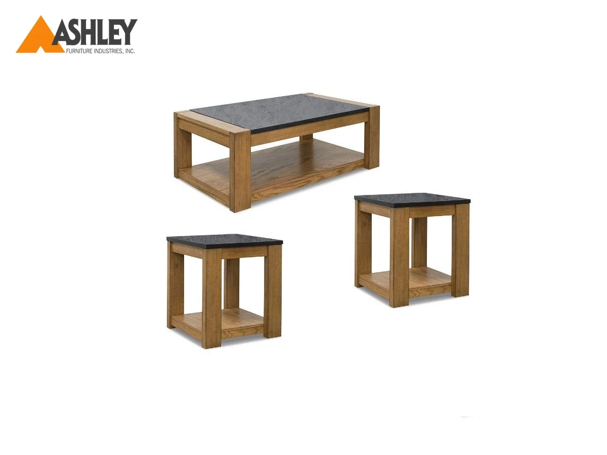 QUENTINA COFFEE TABLE SET 3 PCS MADE FROM ENGINEERED WOOD