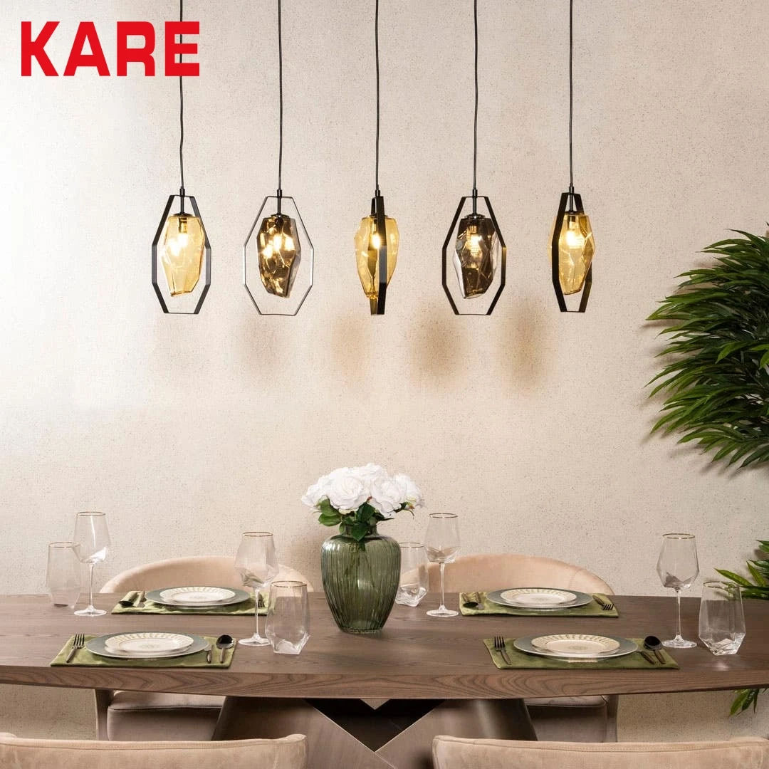 KINA HANGING LAMP LARGE MADE FROM METAL,GLASS