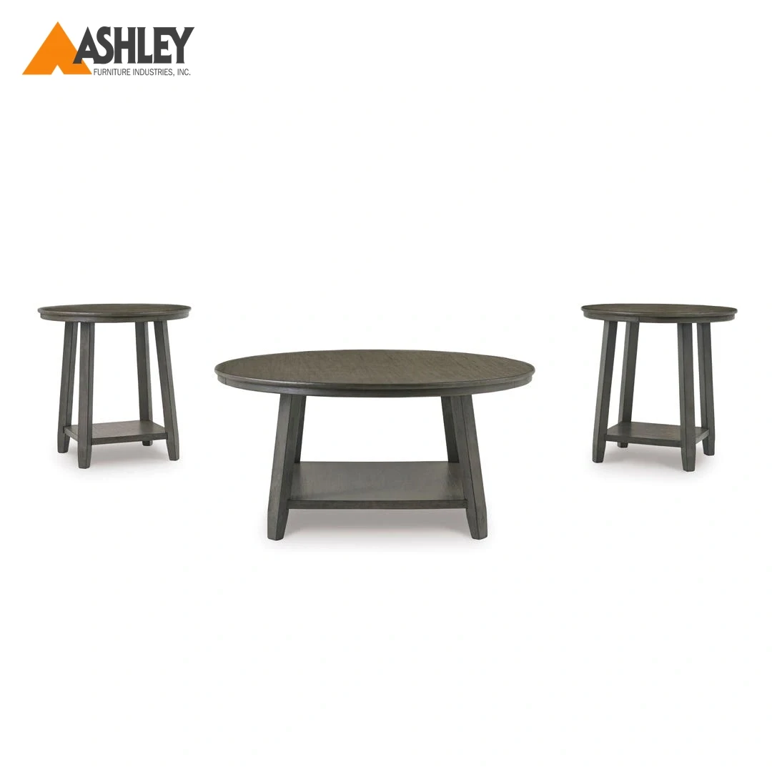 CAITBROOK COFFEE TABLE SET OF 3 PCS MADE FROM WOOD,ENGINEERED WOOD