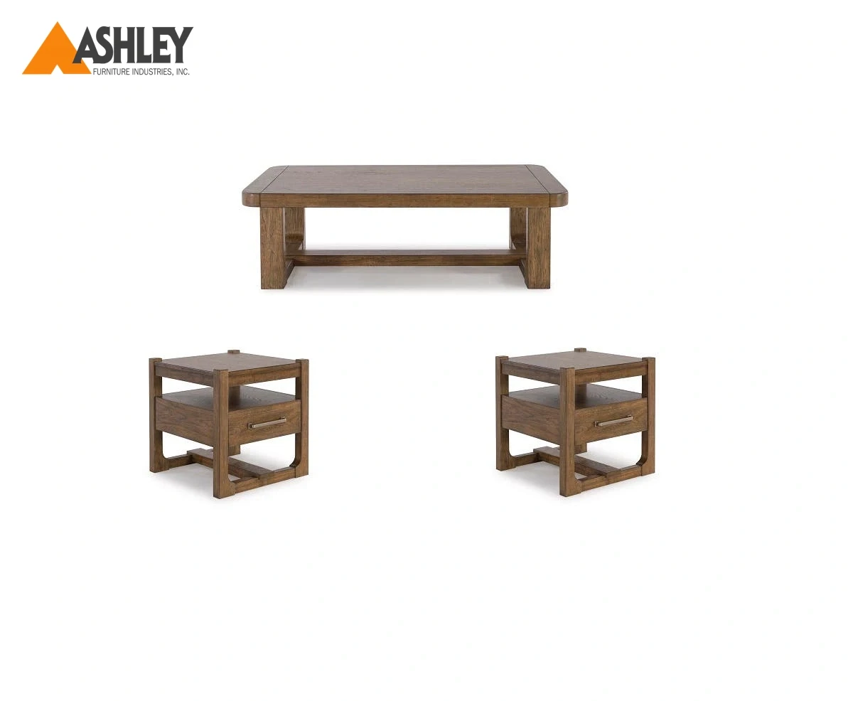 CABALYNN COFFEE TABLE SET 3 PCS MADE FROM ENGINEERED WOOD