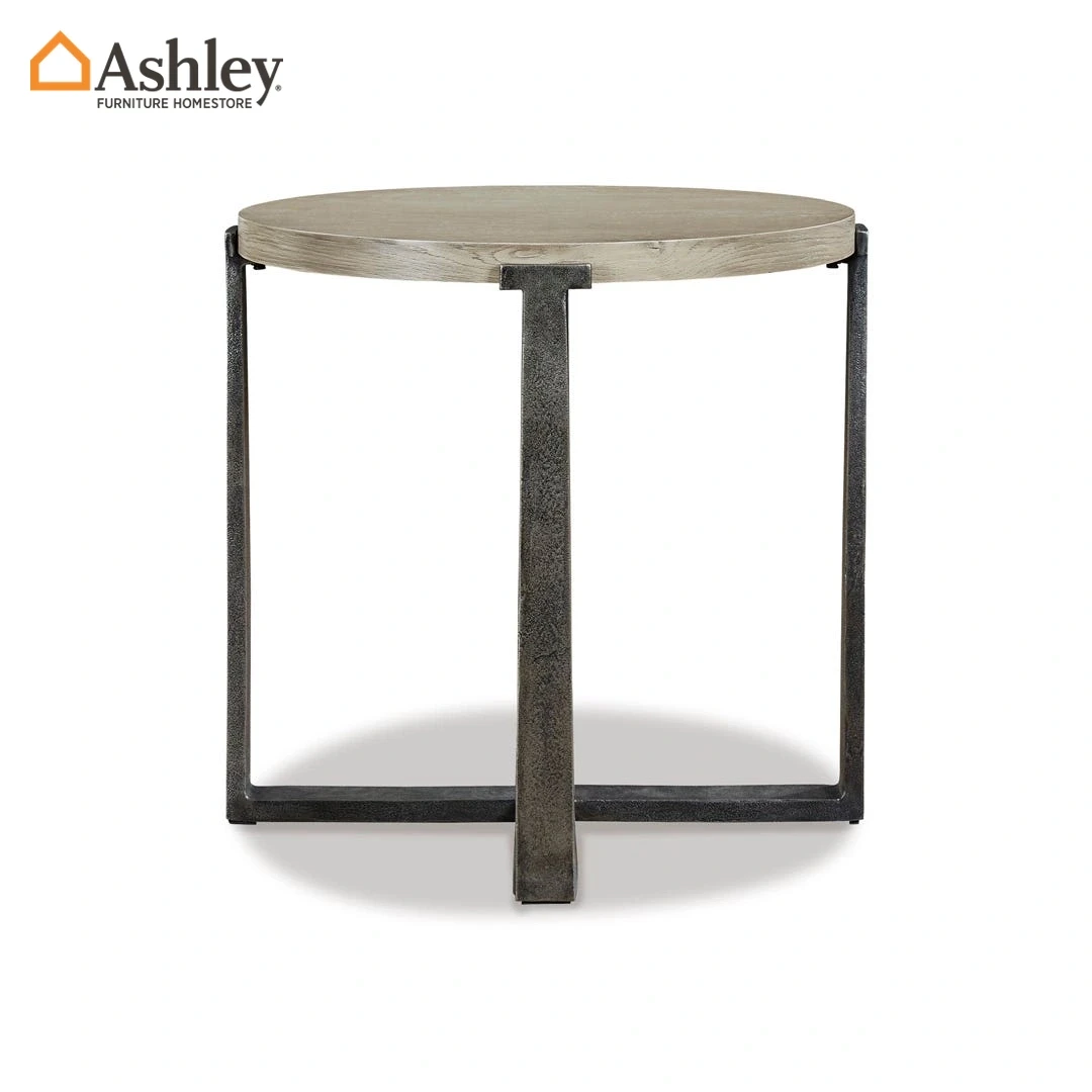 DALENVILLE END TABLE GREY MADE FROM ENGINEERED WOOD