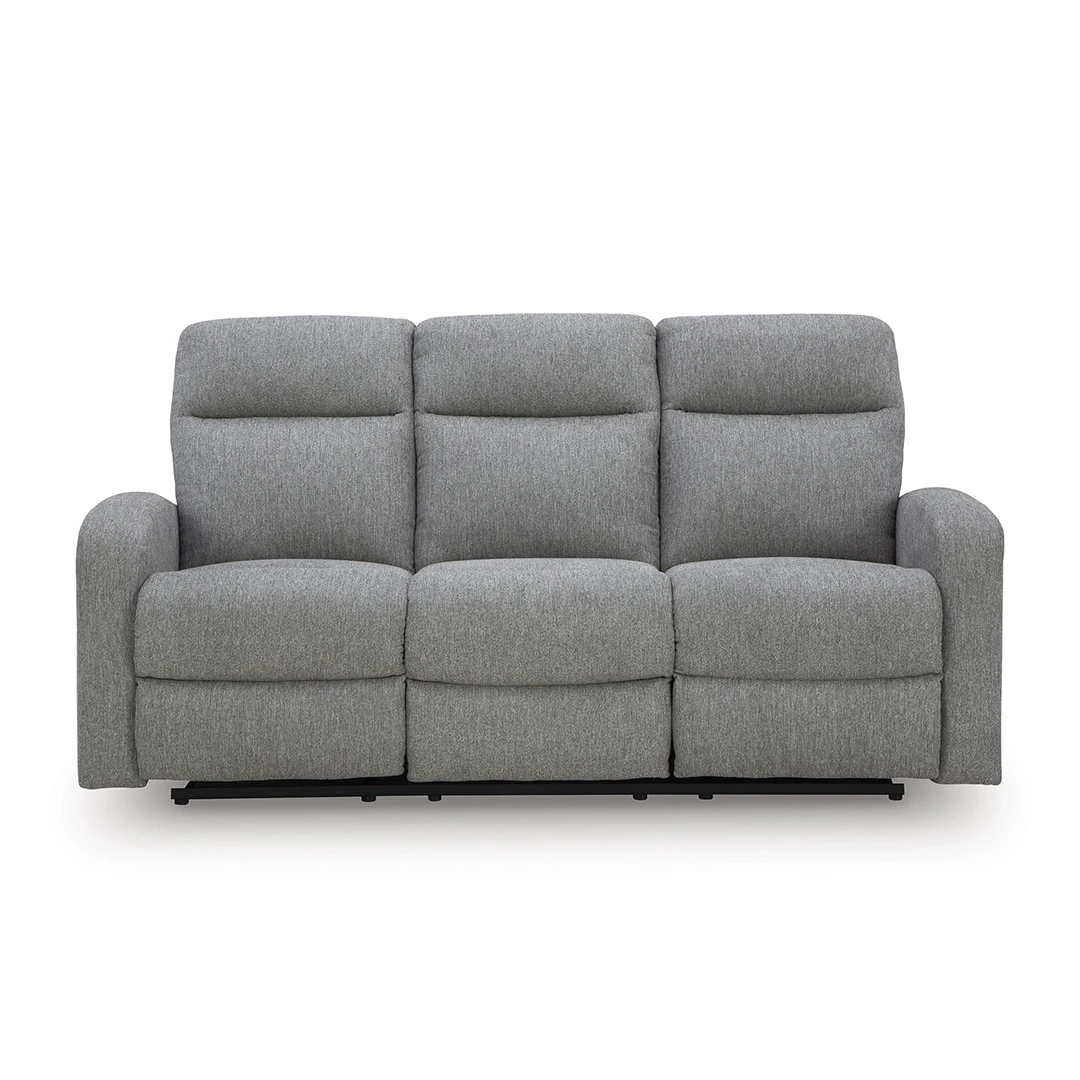 MOREAU PLACE SOFA RECLINER 3 SEATER GREY