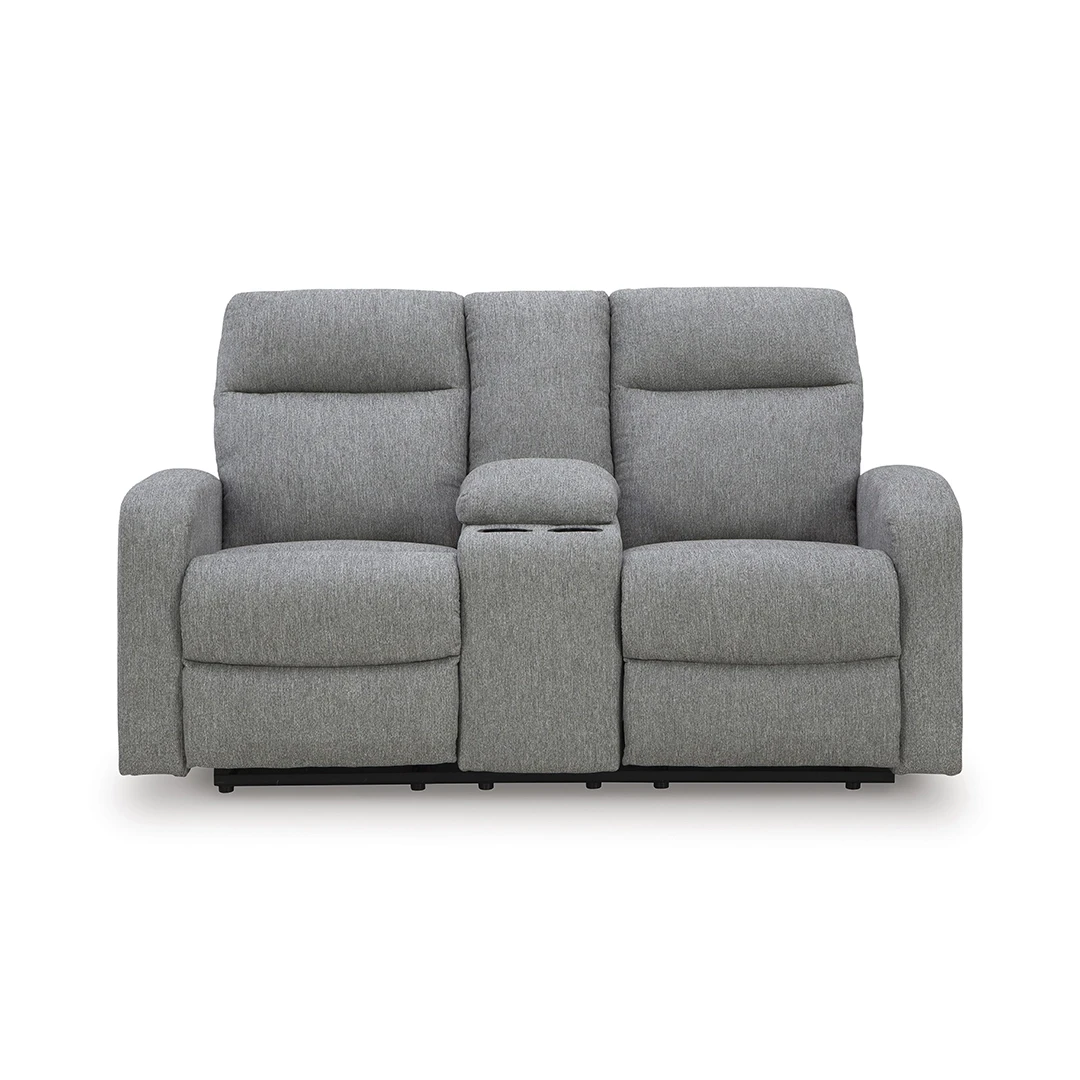 MOREAU PLACE LOVESEAT RECLINER 2 SEATER GREY