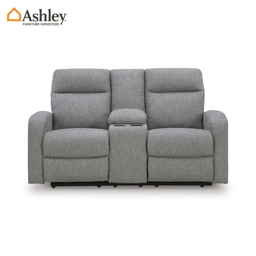 MOREAU PLACE LOVESEAT RECLINER 2 SEATER GREY