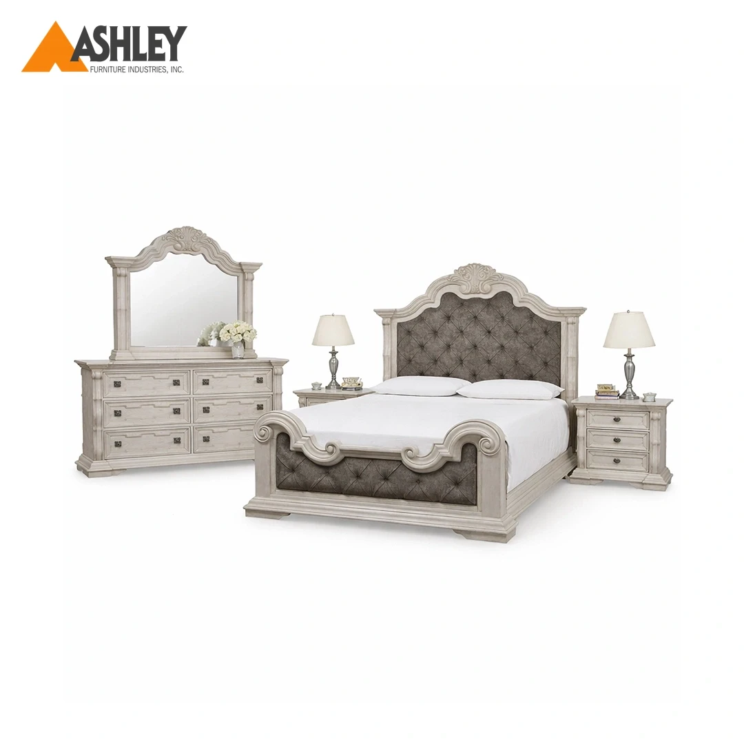 ANDONHALL BEDROOM SET KING SIZE WITHOUT WARDROBE (193*203CM) BEIGE