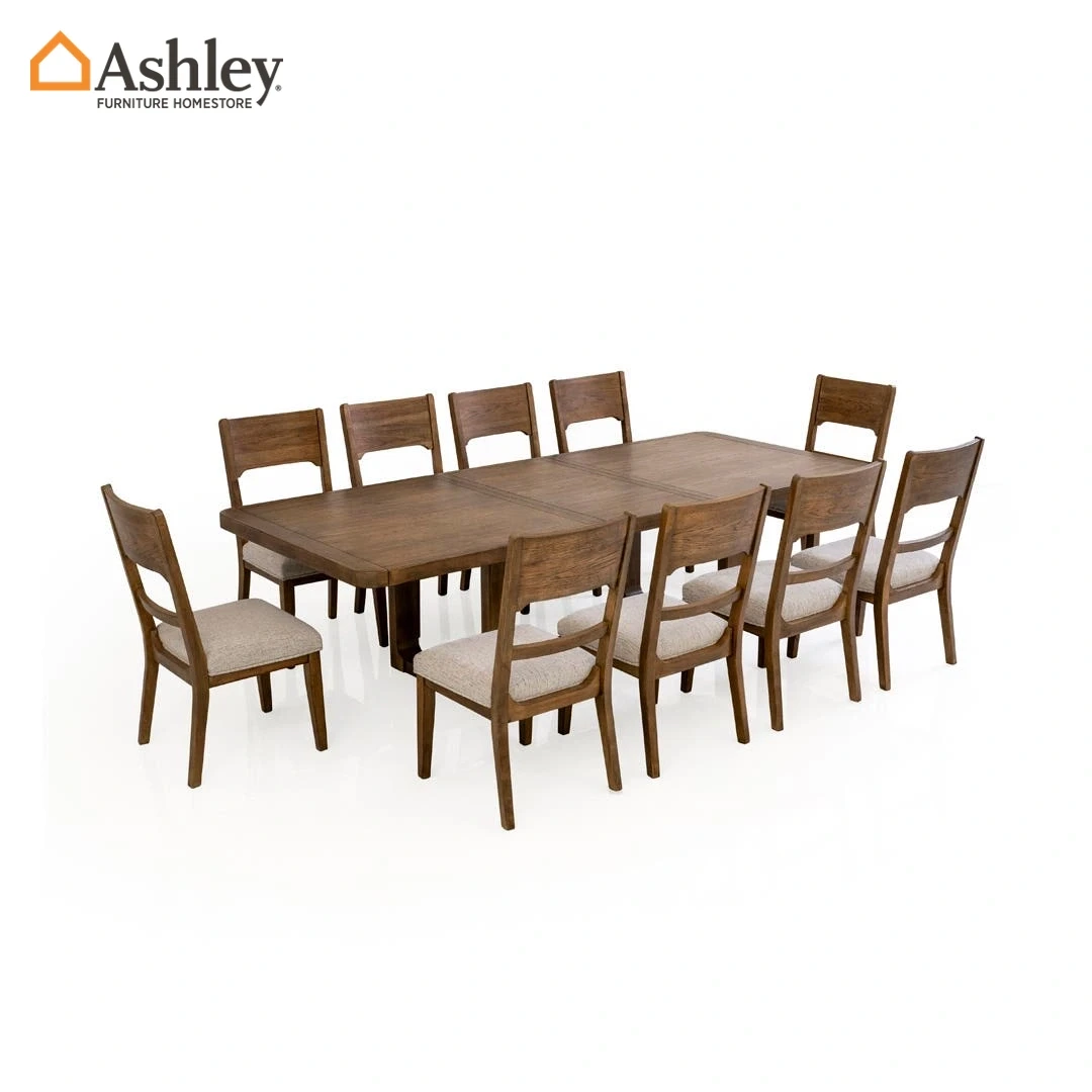 CABALYNN DINING TABLE SET 10 CHAIRS MADE FROM ENGINEERED WOOD