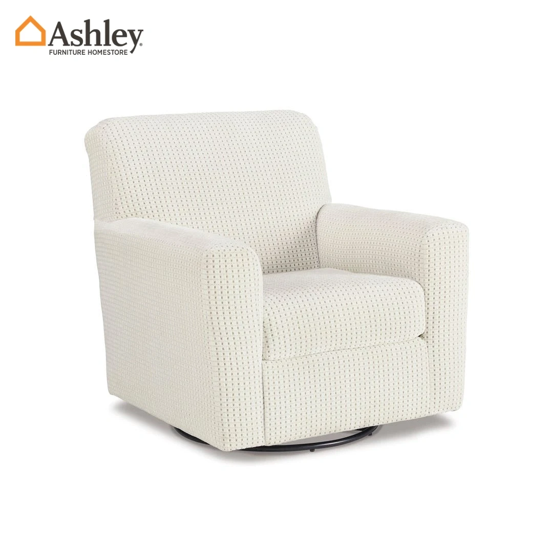 كرسي دوار كريمي أنيق هيرستو مع دوران 360 درجة