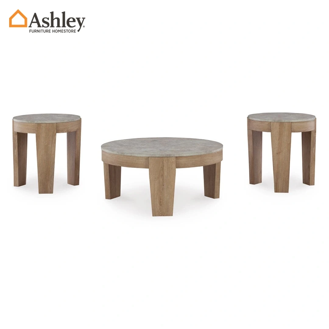 GUYSTONE COFFEE TABLE SET 3 PCS MADE FROM ENGINEERED WOOD
