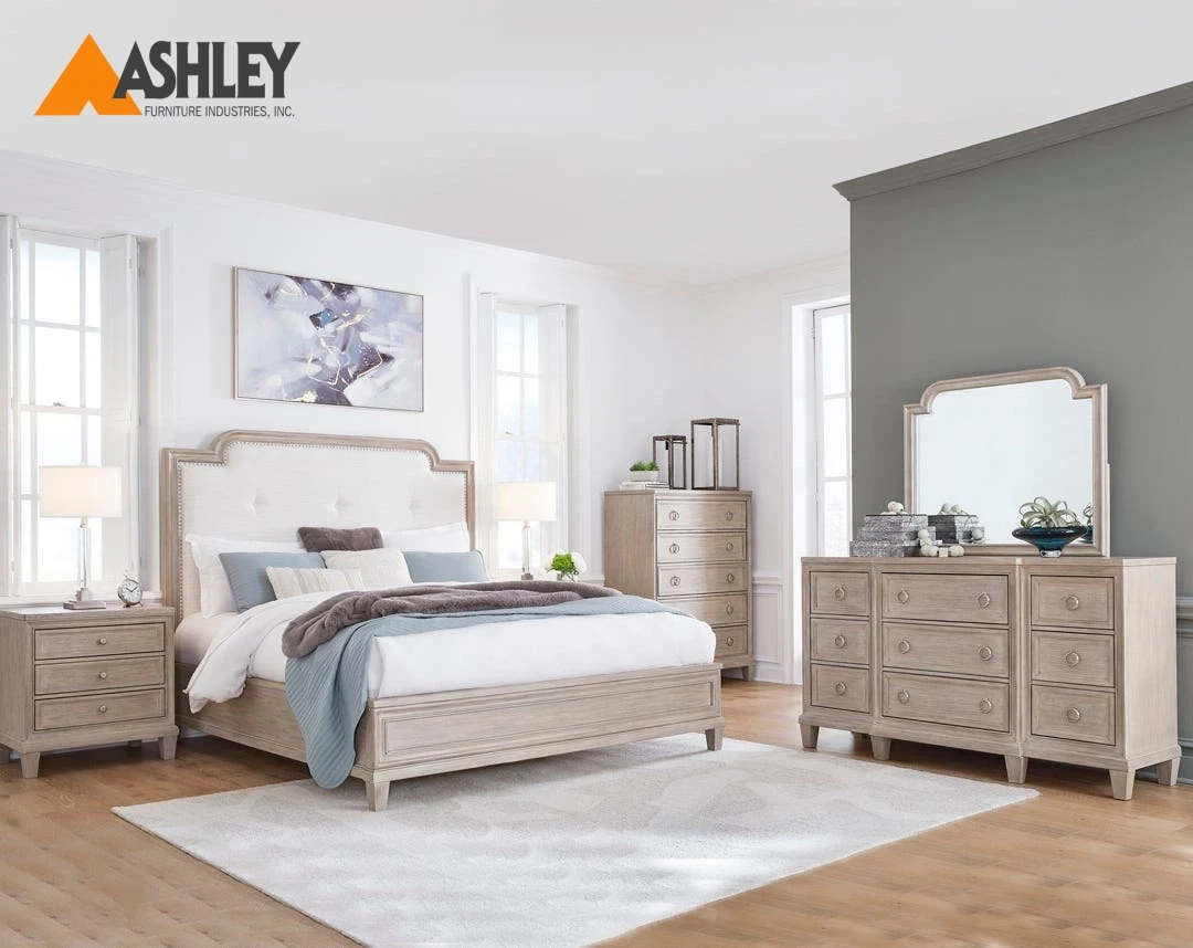 JORLAINA BEDROOM SET KING SIZE (193*203CM) MADE FROM WOOD,ENGINEERED WOOD