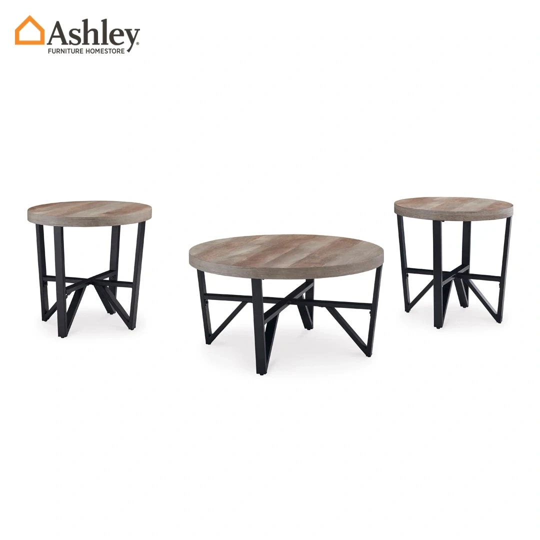 DEANLEE COFFEE TABLE SET OF 3 PCS MADE FROM ENGINEERED WOOD