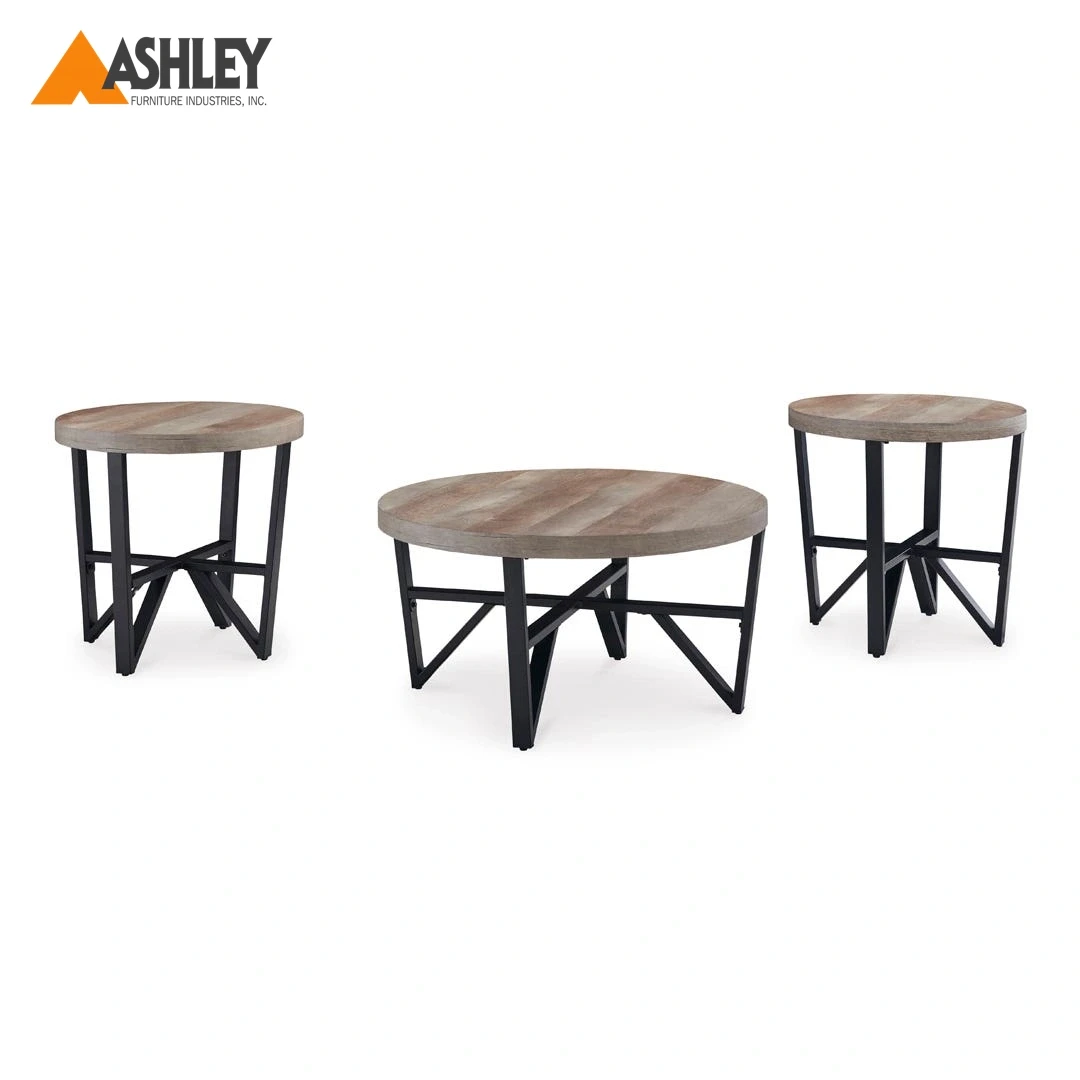 DEANLEE COFFEE TABLE SET OF 3 PCS MADE FROM ENGINEERED WOOD