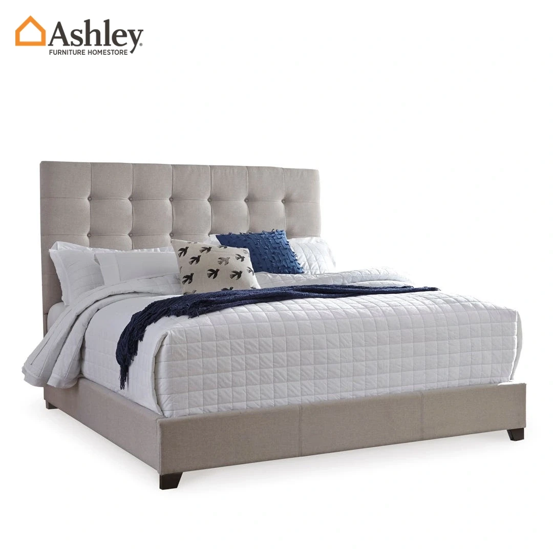 DOLANTE BED QUEEN SIZE BEIGE (150*200CM) MADE FROM FABRIC