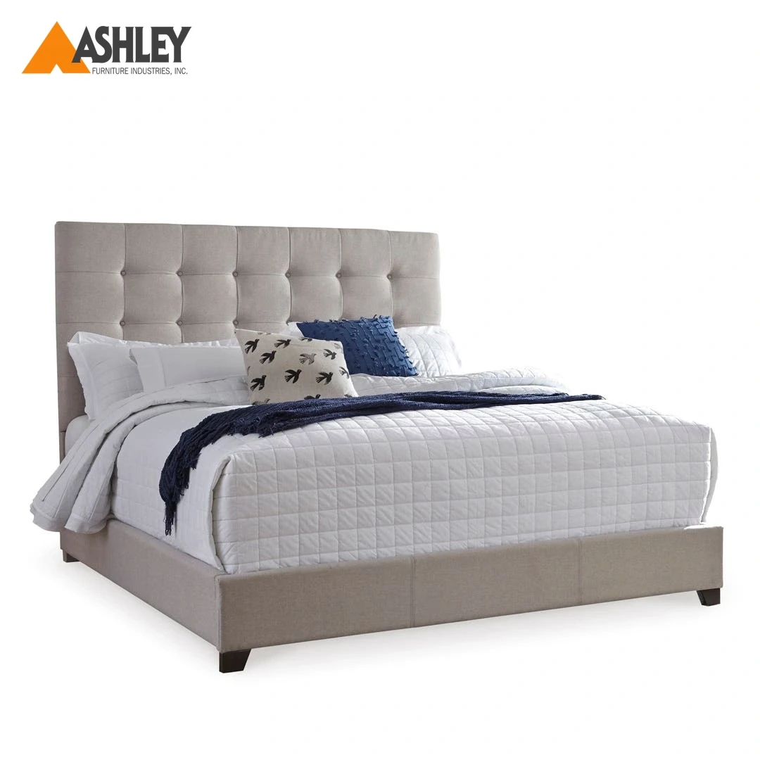 DOLANTE BED QUEEN SIZE BEIGE (150*200CM) MADE FROM FABRIC