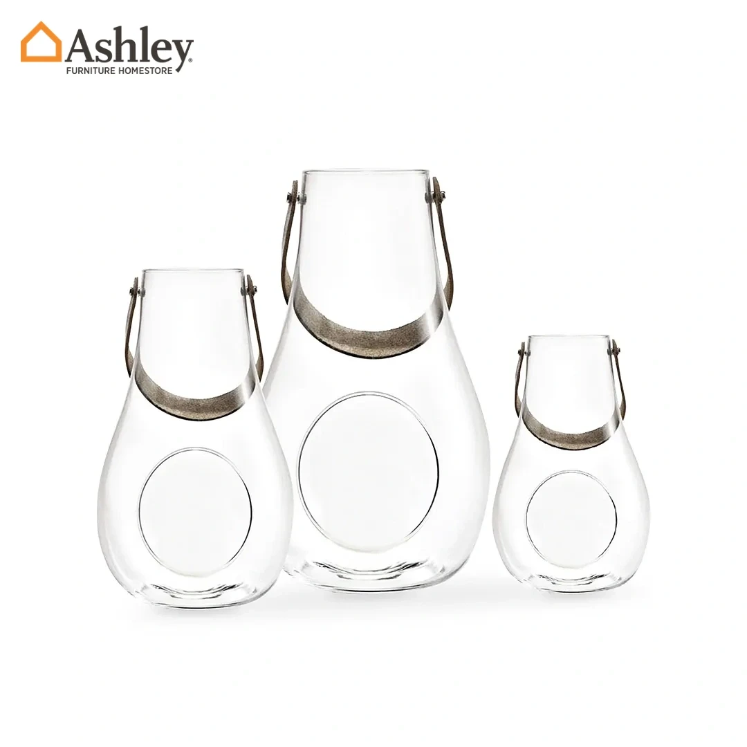 TERRYL CANDLE HOLDER SET OF 3 PCS MADE FROM GLASS