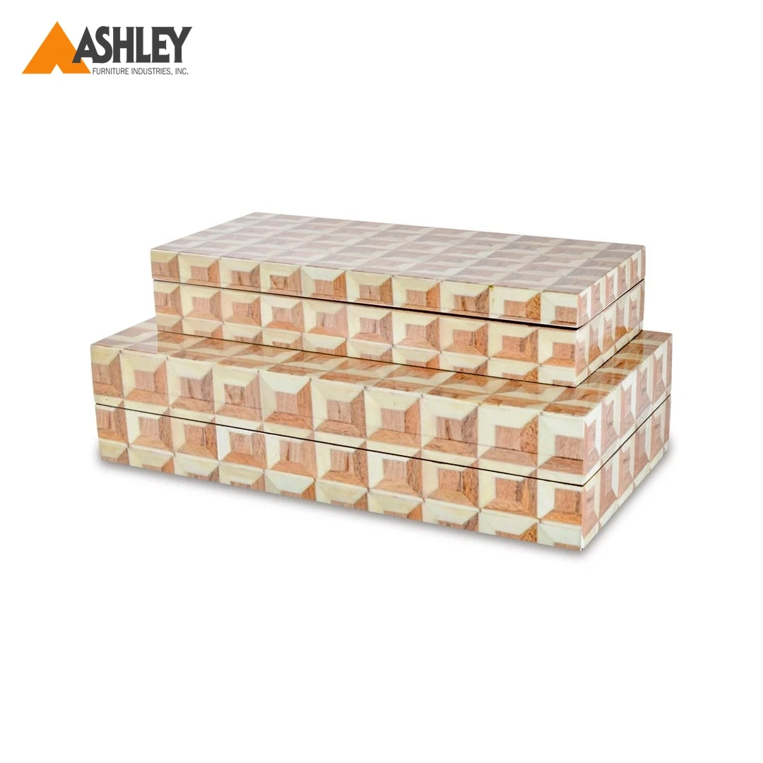 RAGNHILDIS JEWELLERY BOX SET OF 2 PCS MADE FROM ENGINEERED WOOD