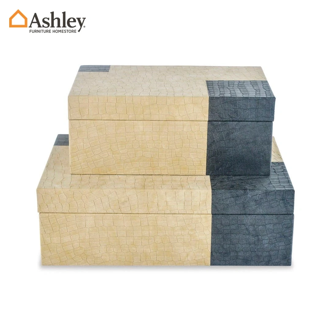 KOMNENA JEWELLERY BOX SET OF 2 PCS MADE FROM ENGINEERED WOOD