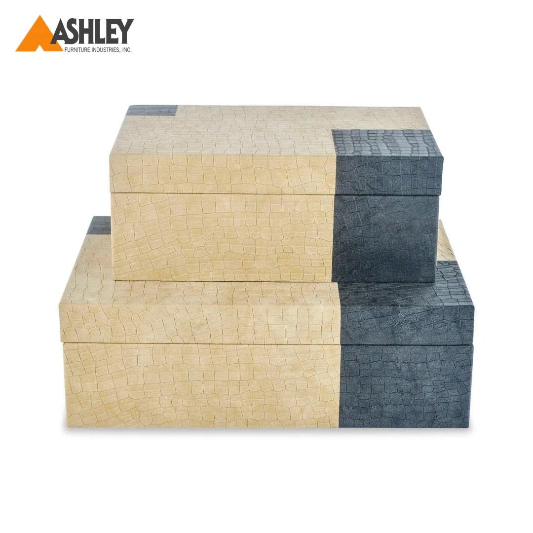 KOMNENA JEWELLERY BOX SET OF 2 PCS MADE FROM ENGINEERED WOOD