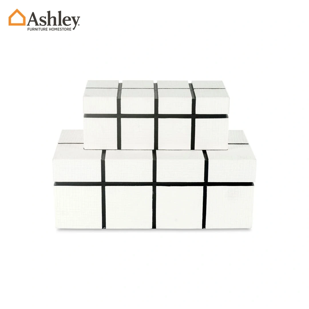 ALEXANDER JEWELLERY BOX SET OF 2 PCS MADE FROM ENGINEERED WOOD