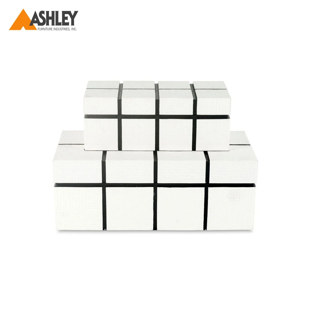 ALEXANDER JEWELLERY BOX SET OF 2 PCS MADE FROM ENGINEERED WOOD