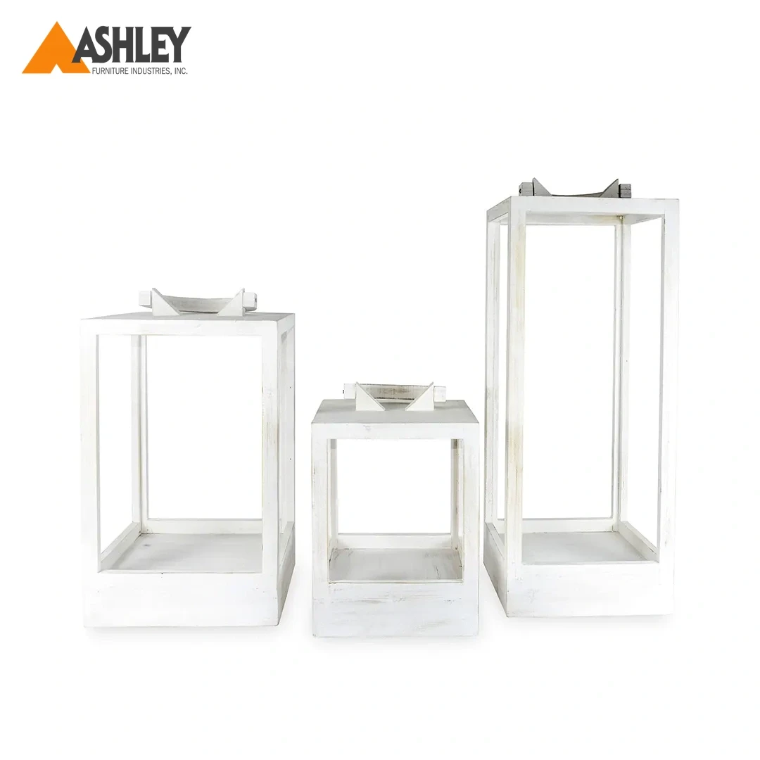 ANDERIUS LANTERN SET OF 3 PCS MADE FROM WOOD