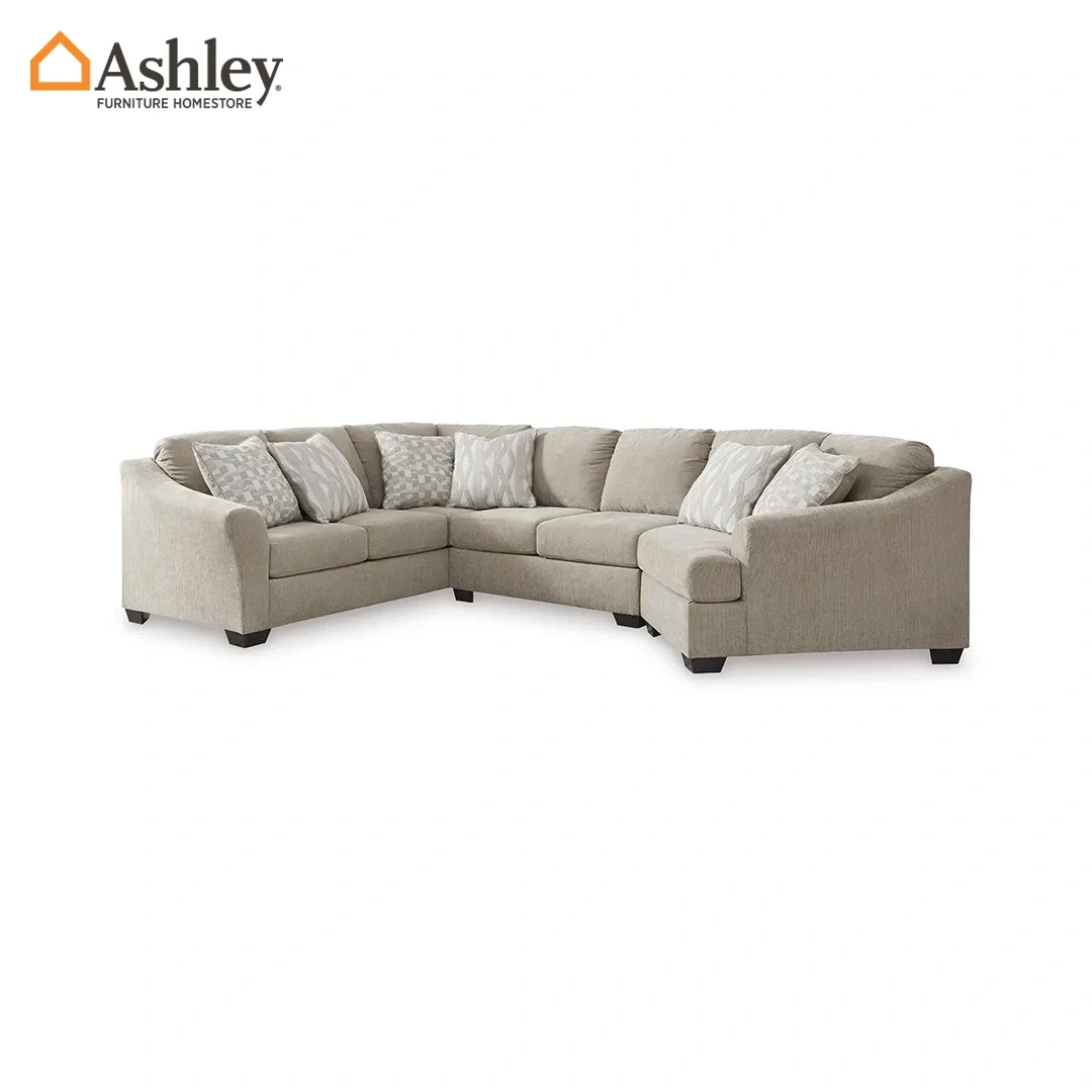 BROGAN BAY SECTIONAL SOFA 4 PCS MADE FROM FABRIC