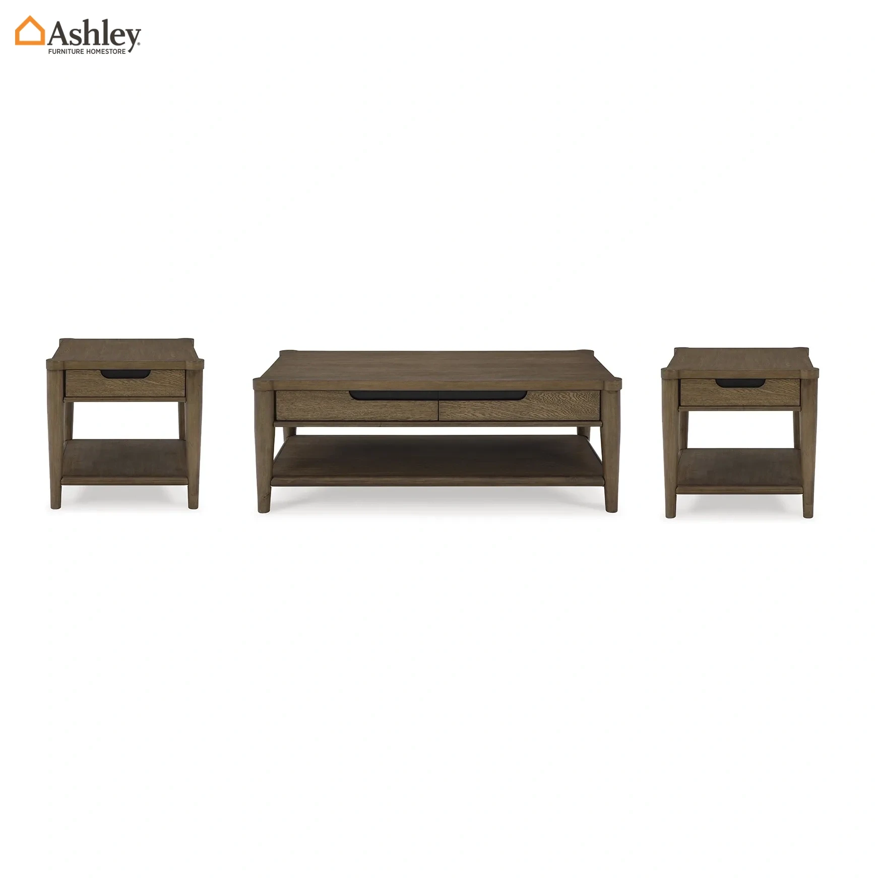 ROANHOWE COFFEE TABLE SET OF 3 PCS MADE FROM WOOD,ENGINEERED WOOD