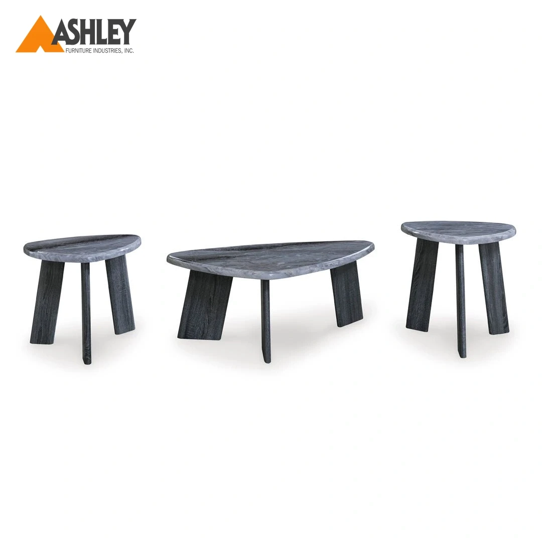 BLUEBOND COFFEE TABLE SET OF 3 PCS MADE FROM ENGINEERED WOOD,STONE