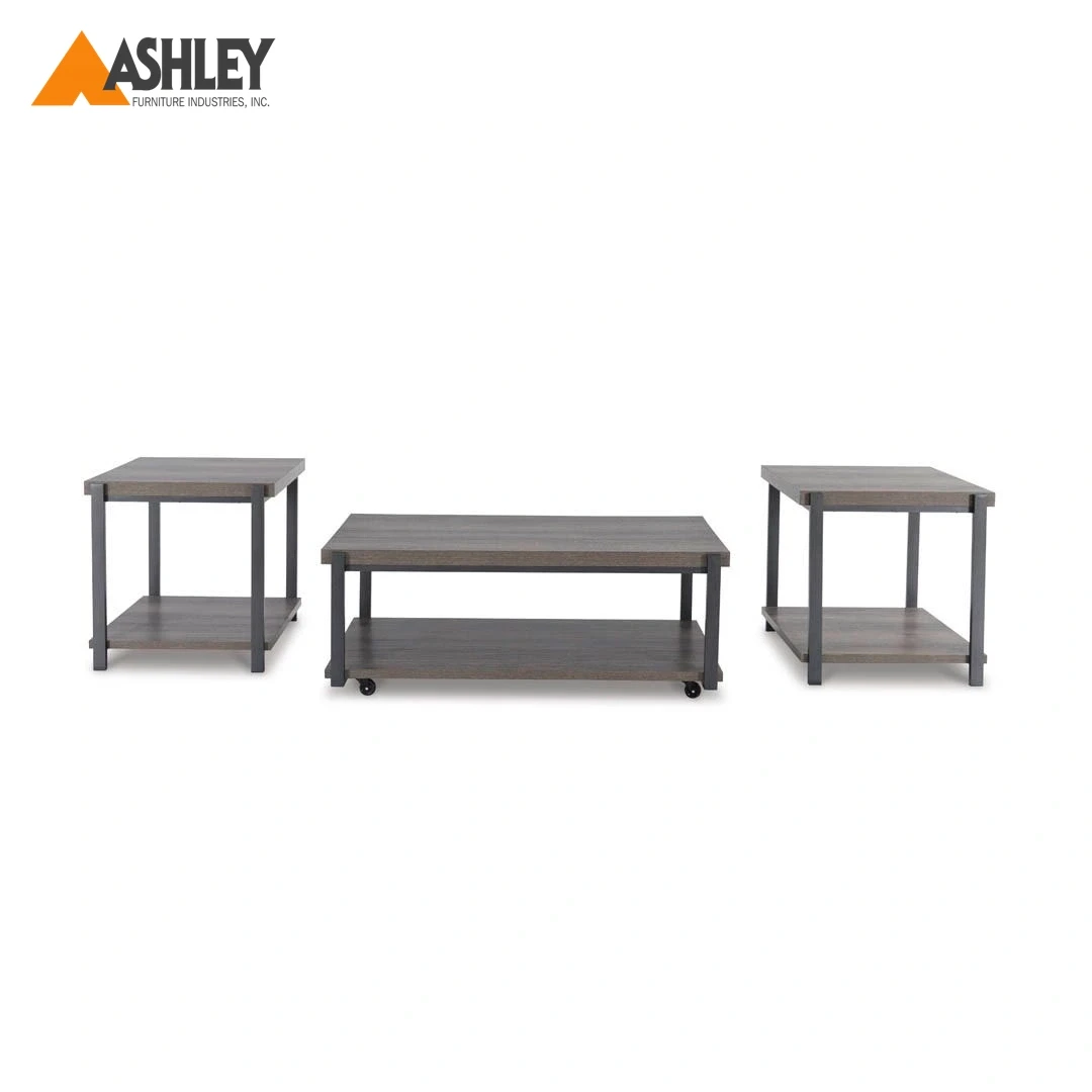WILMADEN COFFEE TABLE SET 3 PCS MADE FROM ENGINEERED WOOD,METAL