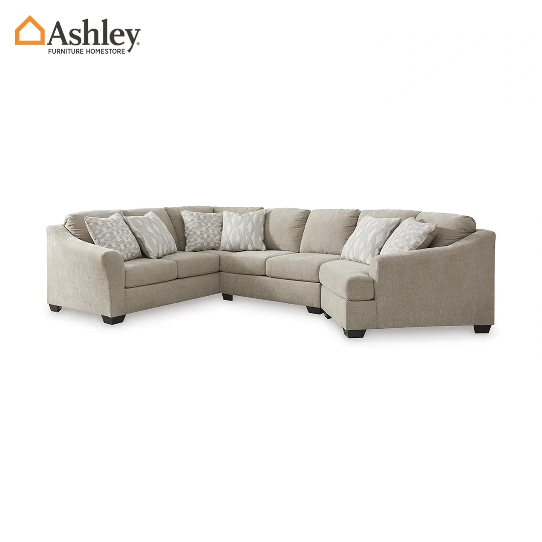 BROGAN BAY SECTIONAL SOFA 3 PCS MADE FROM FABRIC