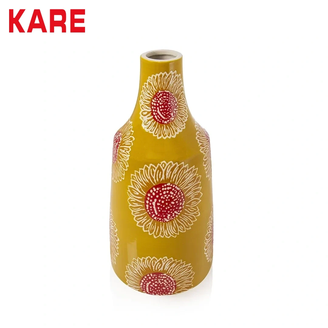 BOLEO VASE YELLOW MADE FROM PORCELAIN