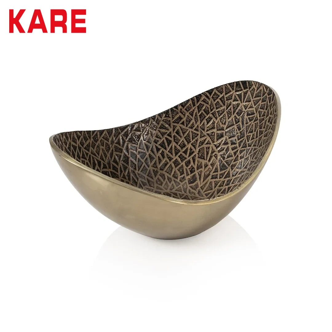 VODEV SERVING BOWL GREY MADE FROM METAL