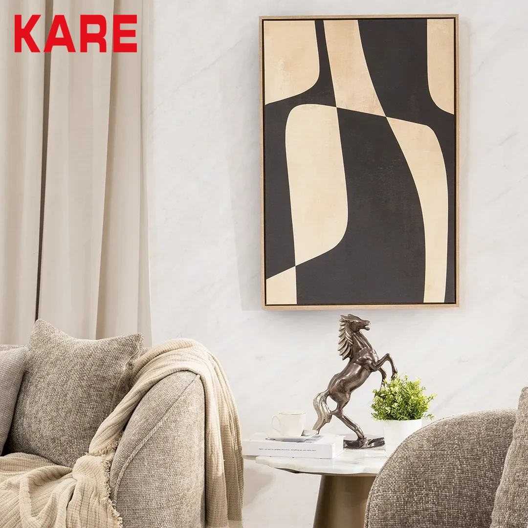 BAMBA WALL PAINTING MADE FROM ENGINEERED WOOD,CANVAS,POLYRESIN