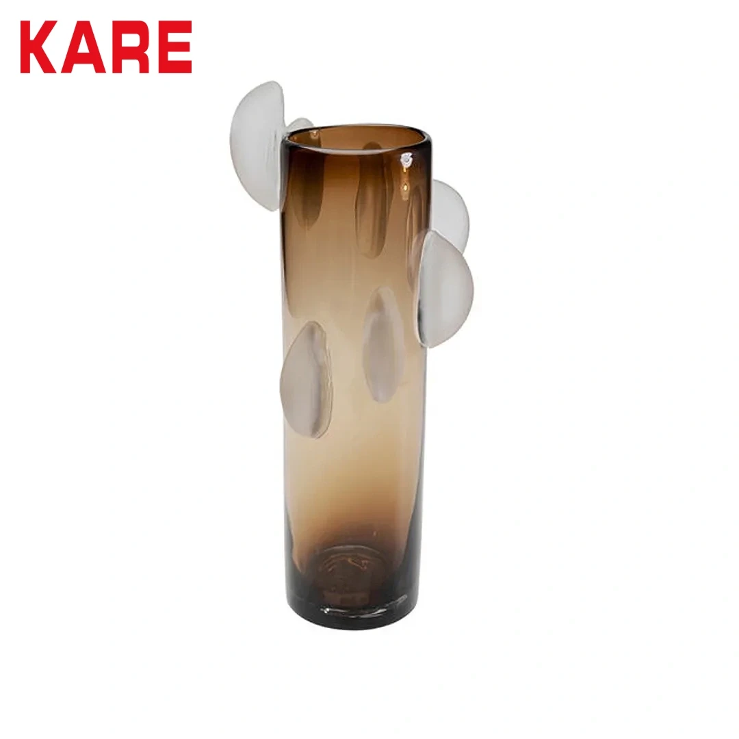 فازة حجم كبير كرسبي لون بني