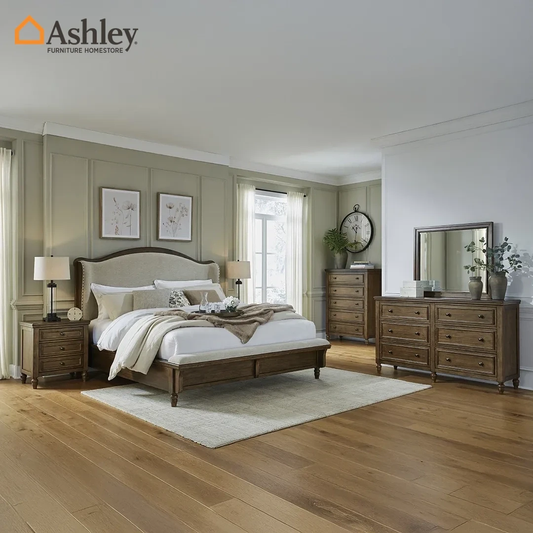 STURLAYNE BEDROOM SET KING SIZE (193*203 CM) MADE FROM ENGINEERED WOOD