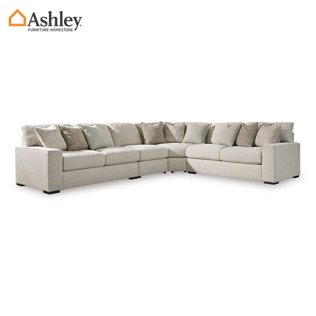 طقم كنبة زاوية 4 قطع باليتون لون بيج