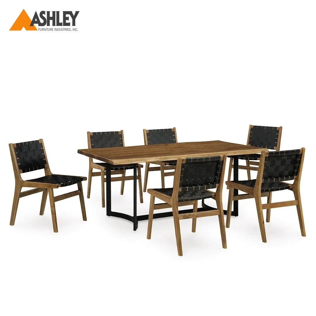 طقم طاولة طعام 6 كراسي فورتماين لون بني