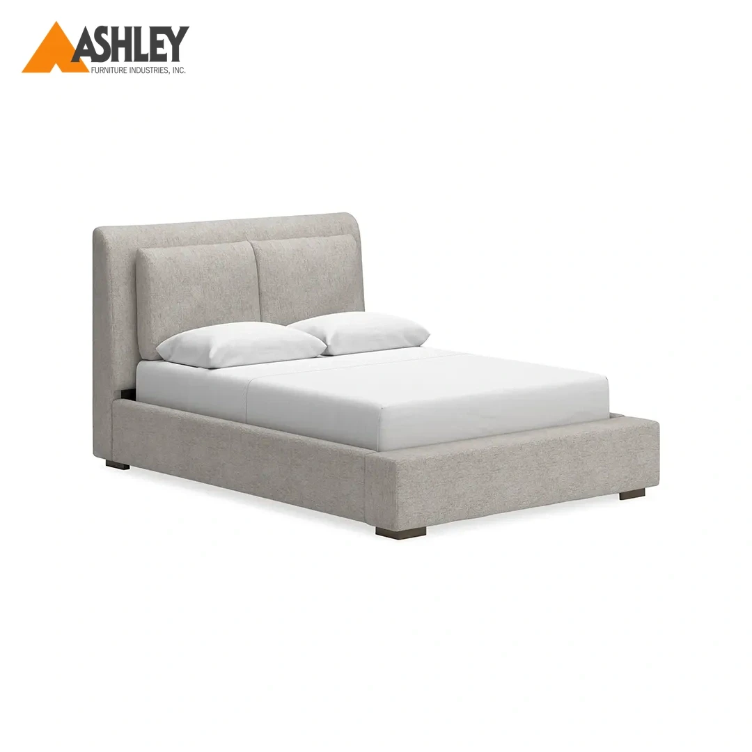 CABALYNN BED KING SIZE (150*200CM CM) MADE FROM ENGINEERED WOOD
