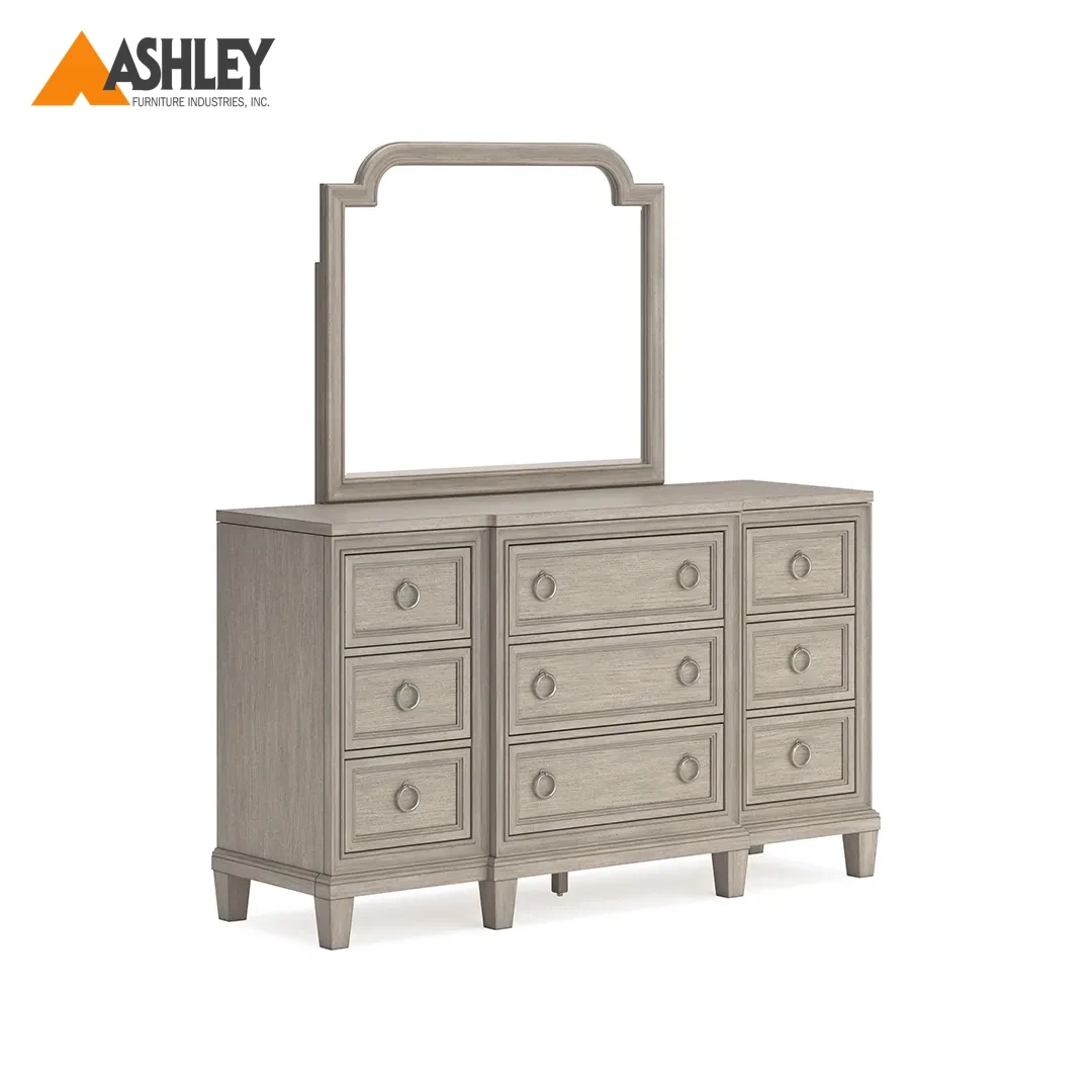 JORLAINA DRESSER + MIRROR MADE FROM WOOD,ENGINEERED WOOD