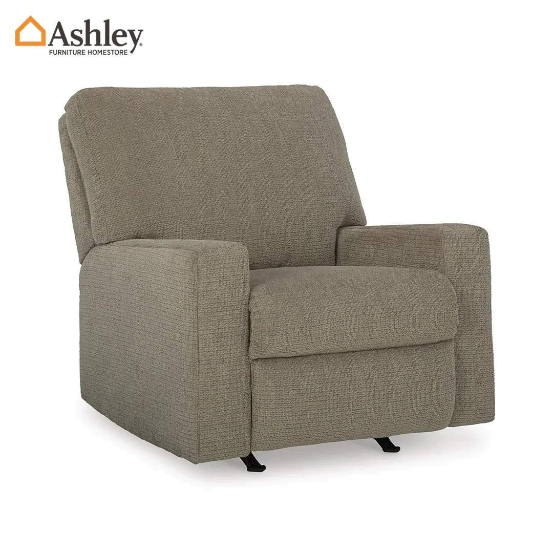 BRISTAVIEW ROCKER RECLINER DARK BEIGE MADE FROM FABRIC