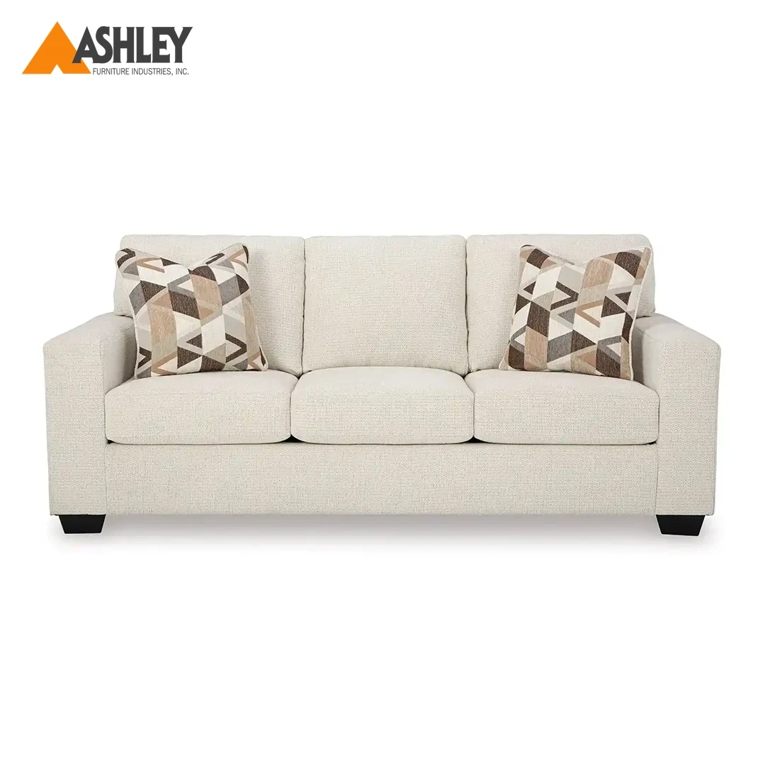 BRISTAVIEW SOFA 3 SEATER BEIGE MADE FROM FABRIC