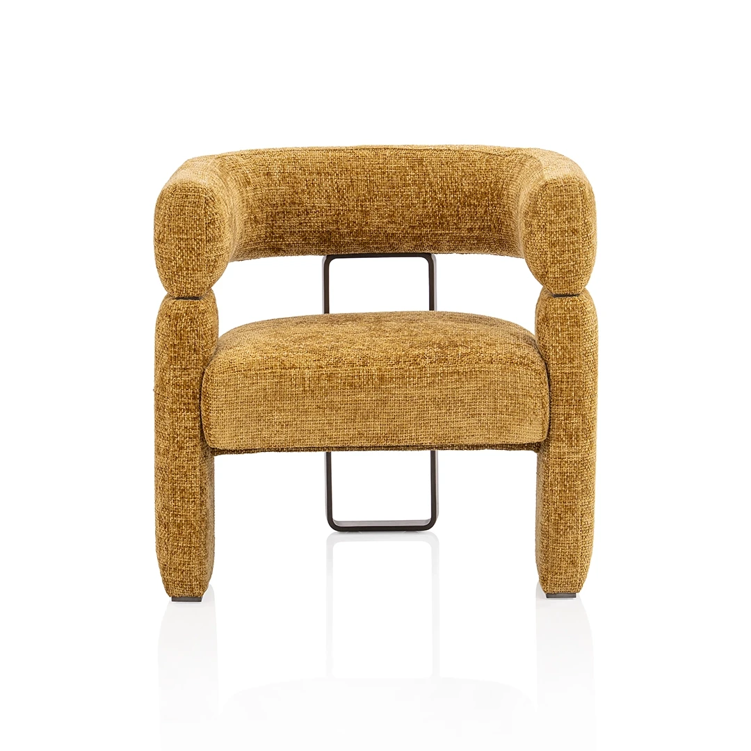 FAUVA RECEPTION CHAIR - DARK YELLOW