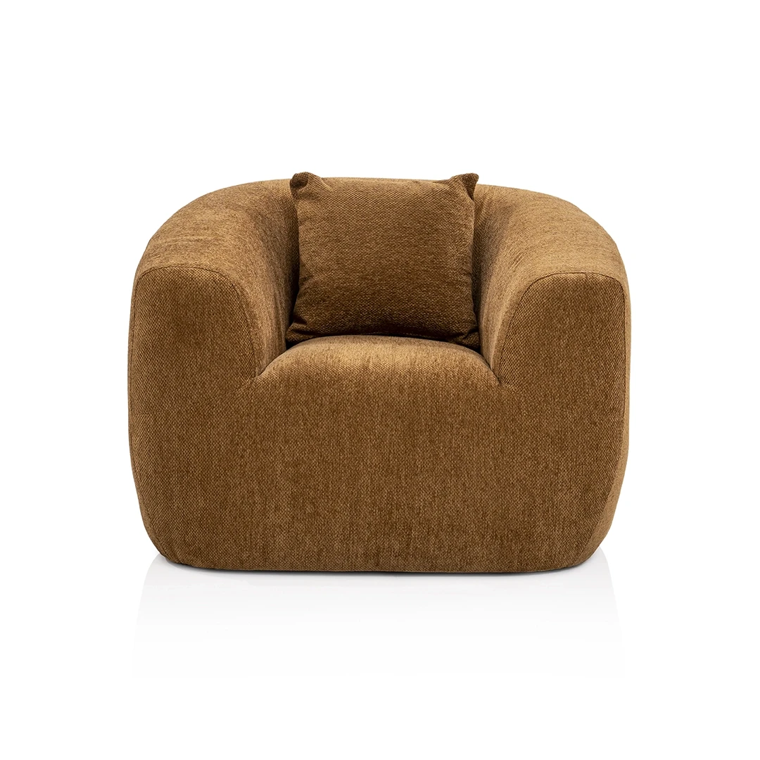 LORENS CHAIR 107 x 100 x 73CM CHENILLE BROWN