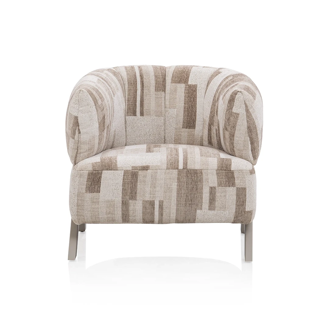 LOZERA ARM CHAIR 80 x 80 x 74CM LINEN BEIGE