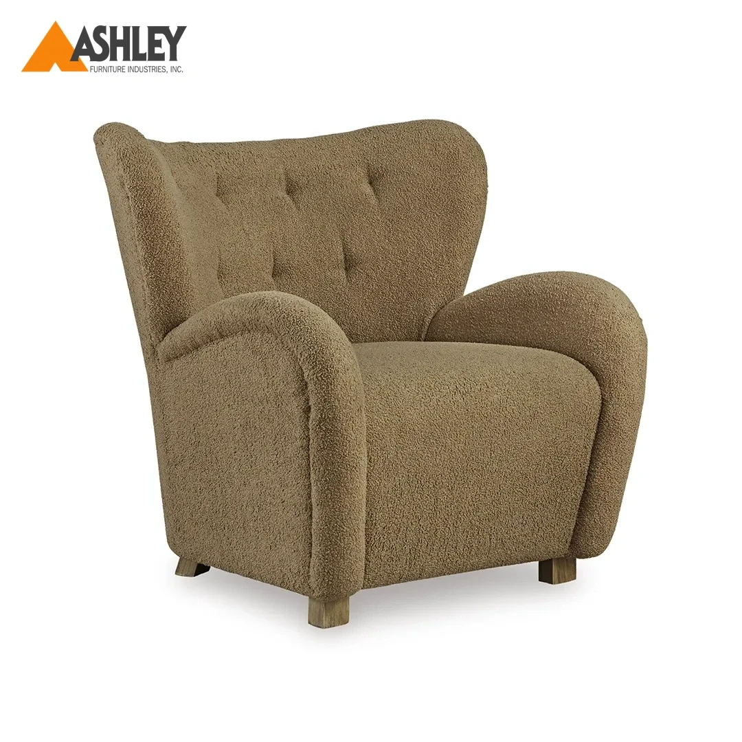 LARBELL CHAIR BROWN MADE FROM FUR