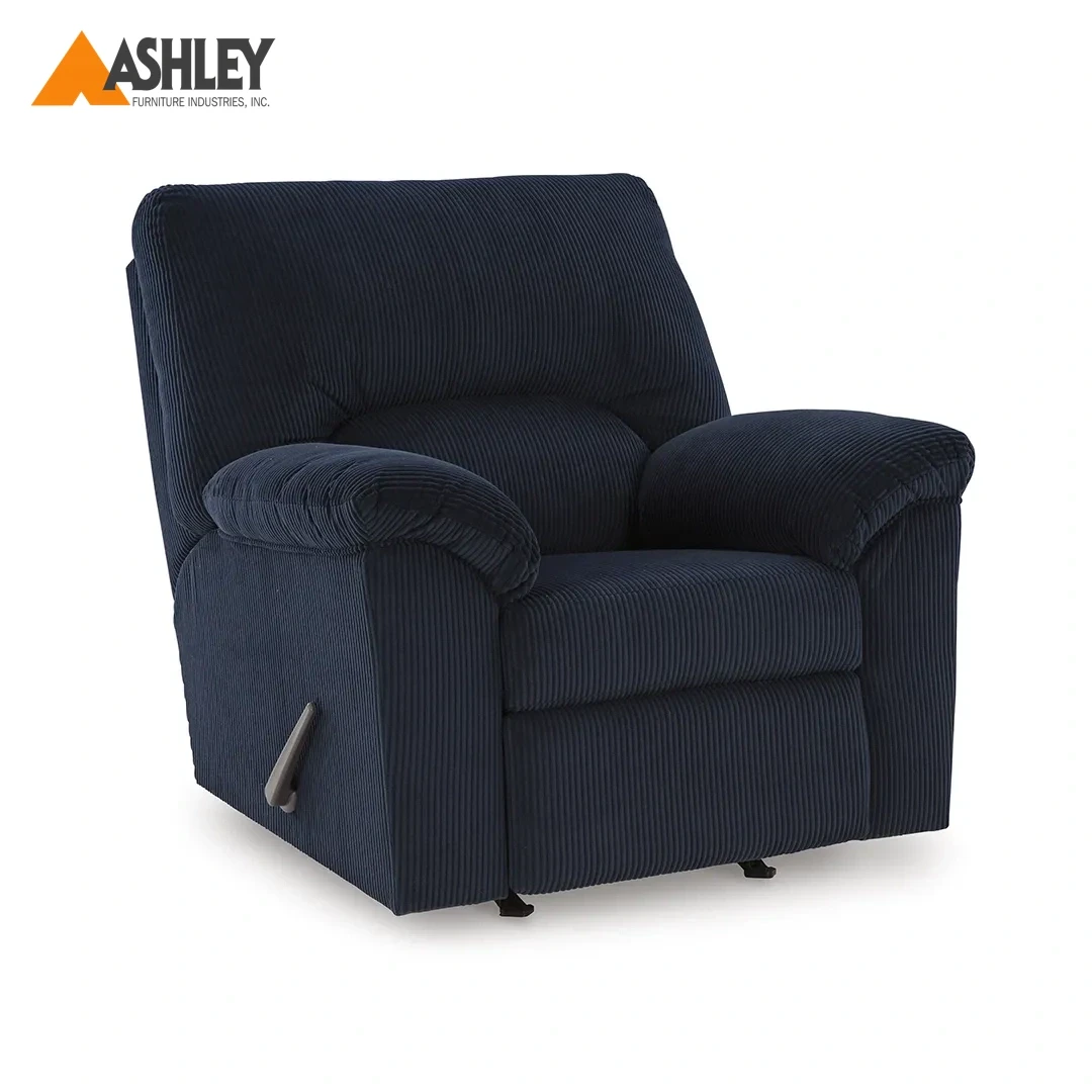 SIMPLEJOY ROCKER RECLINER BLUE MADE FROM FABRIC,FABRIC