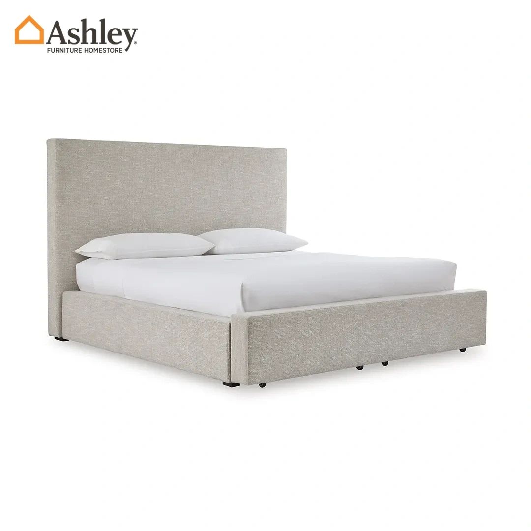 KRISTILAND BED QUEEN SIZE (150*200 CM) MADE FROM ENGINEERED WOOD